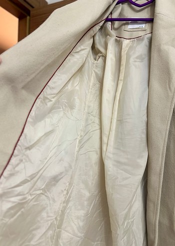 OXXO Kadın Bej Uzun Oversize Kaban - Görsel 7