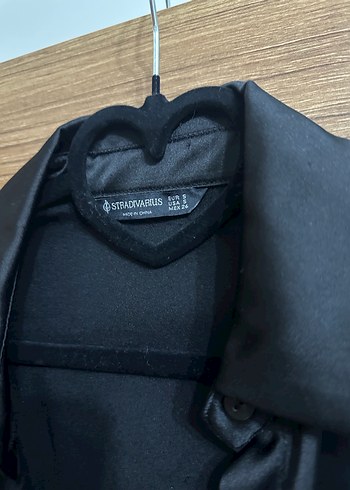 stradivarius Uzun Kollu, V Yakalı Siyah Kadın Elbise - Görsel 4