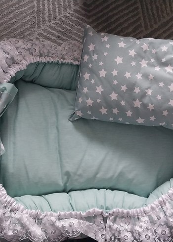 Gri Pastel Bebek Uyku Seti - Görsel 6