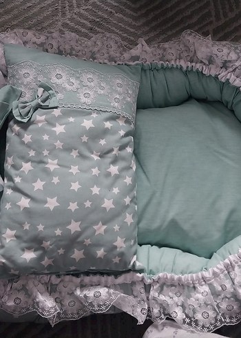 Gri Pastel Bebek Uyku Seti - Görsel 3