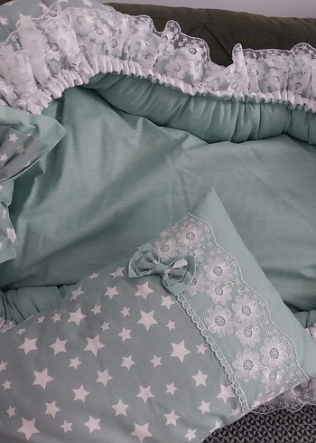 Gri Pastel Bebek Uyku Seti - Görsel 7