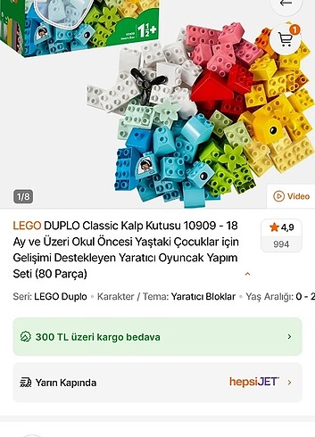 Fisher Price LEGO duplo 10909 kalp kutusu