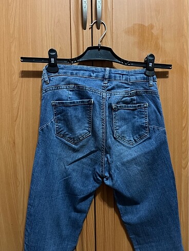 30 Beden mavi Renk Push Up Kot Pantolon