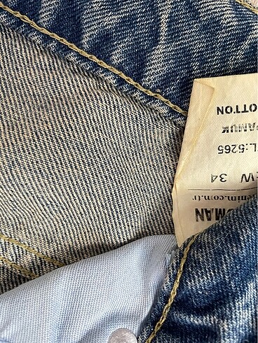 34 Beden mavi Renk Baggy Jean
