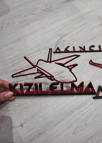  Beden Kırmızı siyah duvar süsü
