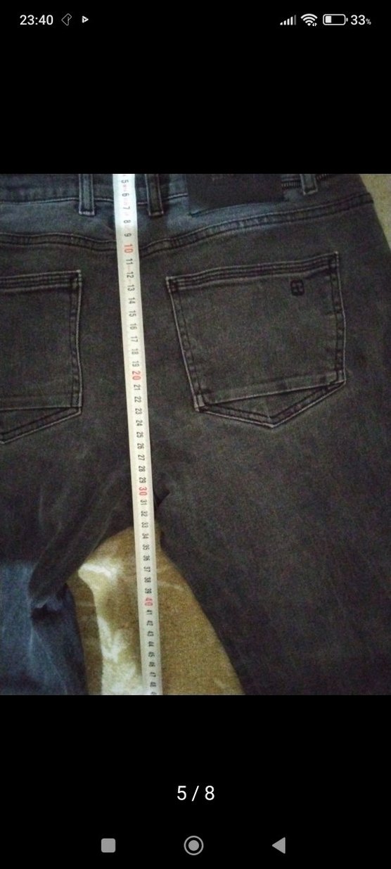 AVVA Gri erkek Kot Pantolon ( 33) - Görsel 5