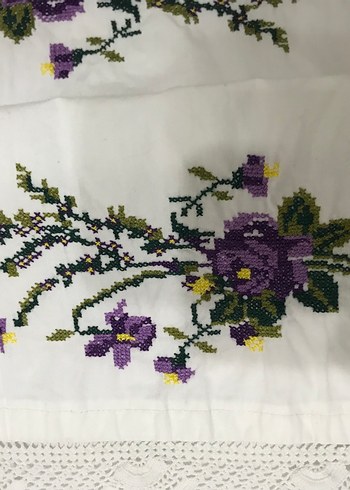 Kanevice yastık el işi işlemeli - Görsel 4