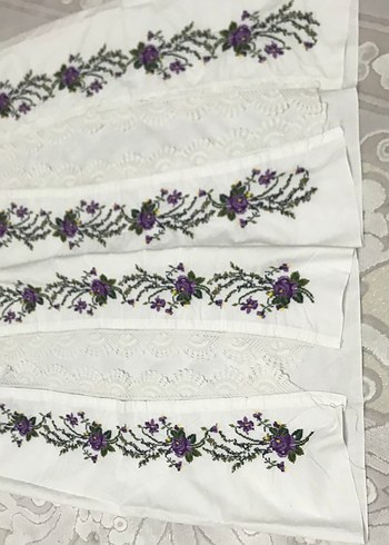 Kanevice yastık el işi işlemeli - Görsel 3