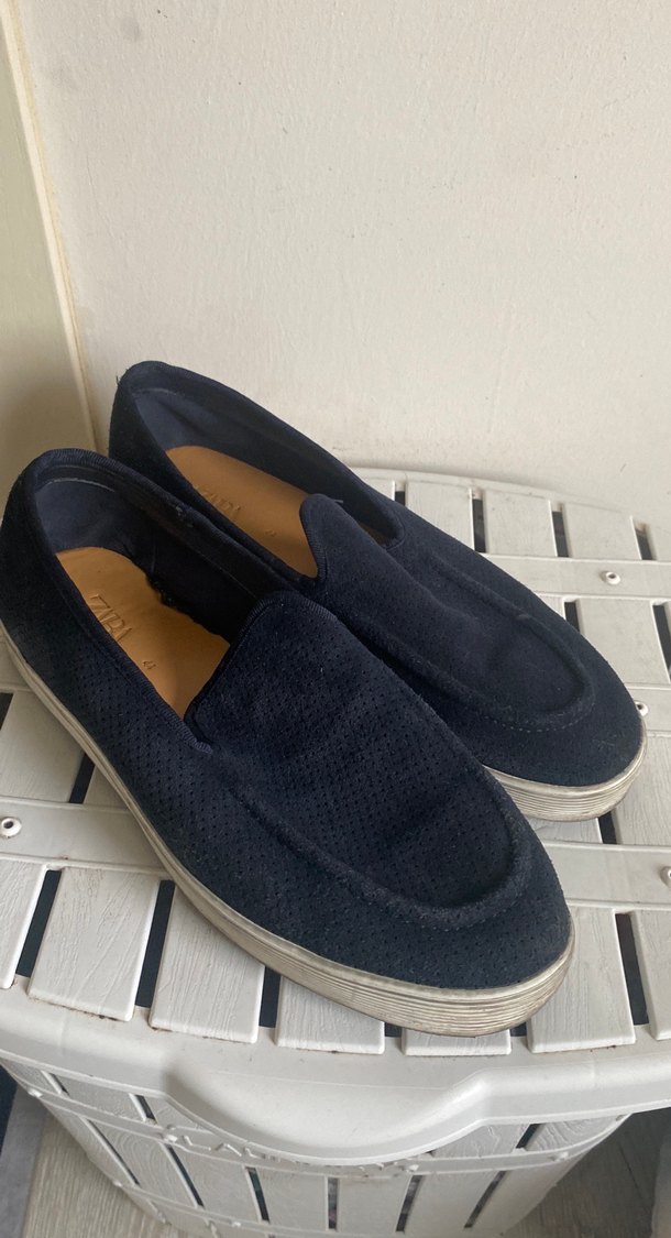 43 numara Lacivert Süet Erkek Espadril Ayakkabı - Görsel 2