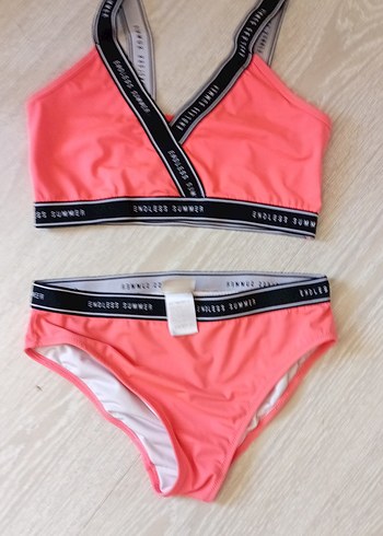 Pembe Bant Detaylı Kadın Bikini