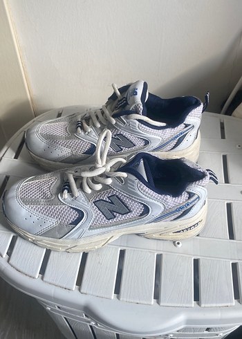 New Balance New Balance Beyaz Gri Spor Ayakkabı