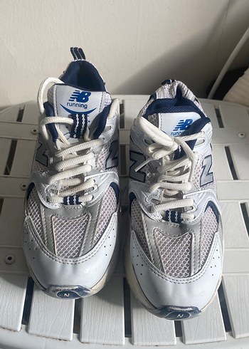 New Balance Beyaz Gri Spor Ayakkabı