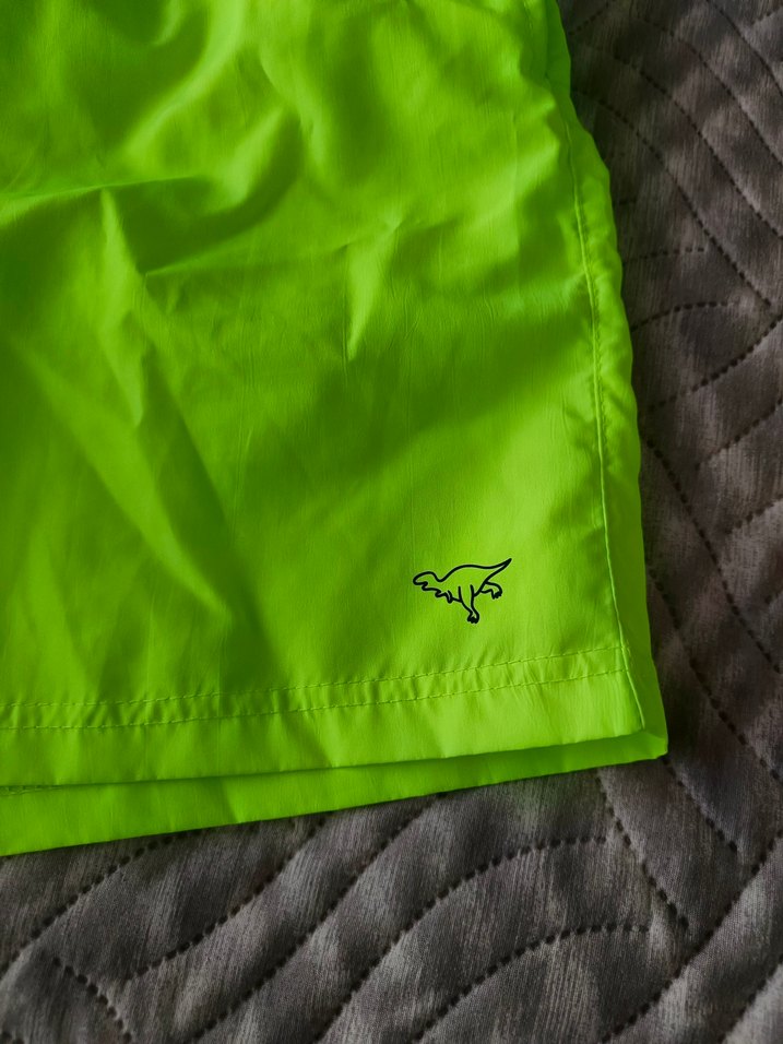 Erkek Yeşil Fermuarlı Yüzme Şortu - Görsel 2