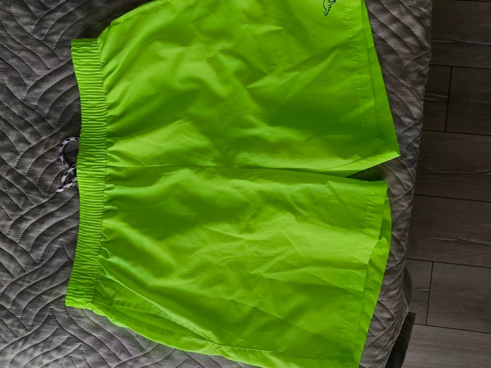 Erkek Yeşil Fermuarlı Yüzme Şortu - Görsel 3