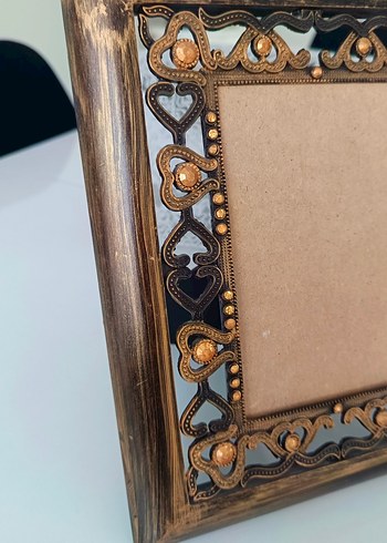 Diğer Kahverengi Vintage Dekoratif Çerçeve