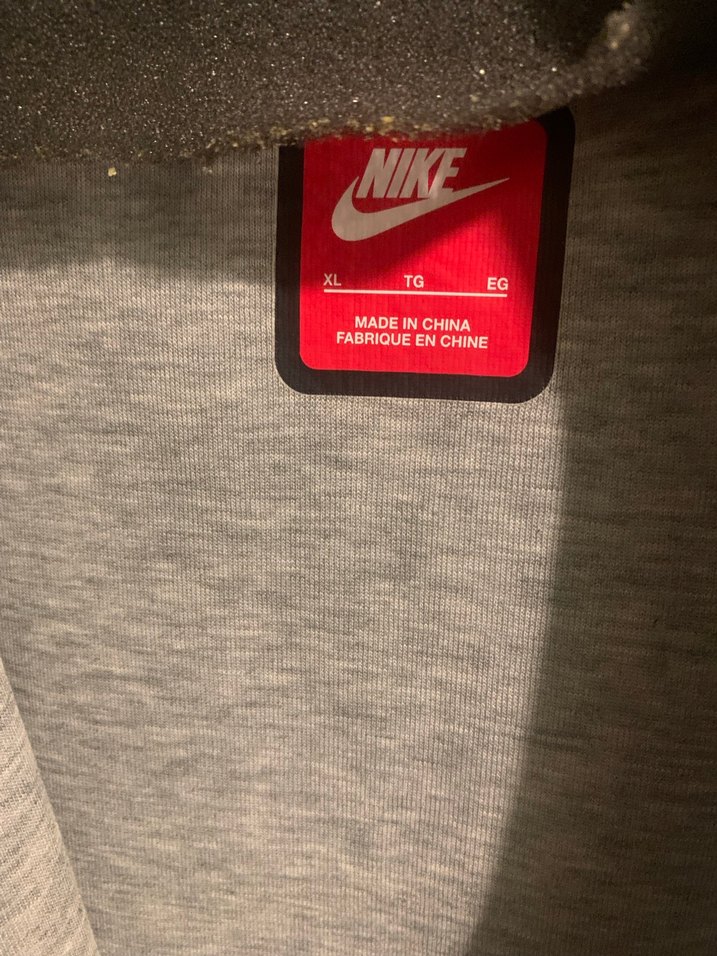 Gri Nike tech fleece Fermuarlı Erkek Sweatshirt - Görsel 2