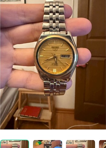 Seiko Vintage Altin Tonlu Metal Bilezikli Saat