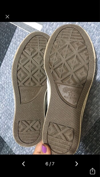 38,5 Beden ten rengi Renk Orjinal converse