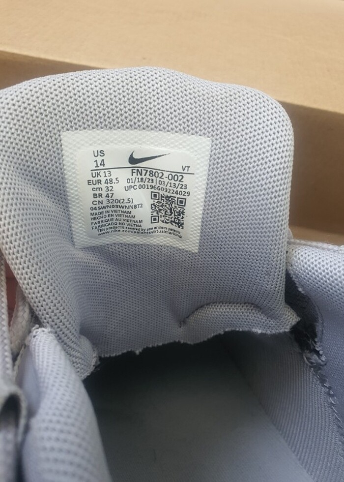 BİR DEFA GİYİLMİŞ SIFIR SPOR AYAKKABI - Görsel 5