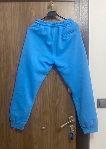 Kahverengi ve mavi paçası lastikli erkek eşofman Altı - Görsel 2