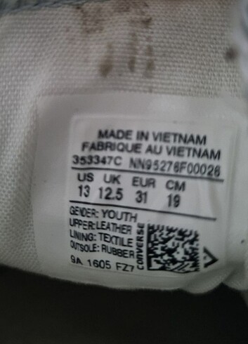 31 Beden Orijinal converse ayakkabı 