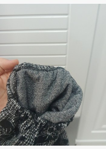 Kız Çocuk Gri Desenli Rahat Eşofman - Görsel 4