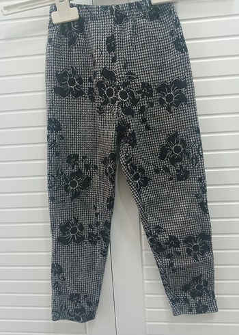 Kız Çocuk Gri Desenli Rahat Eşofman - Görsel 2