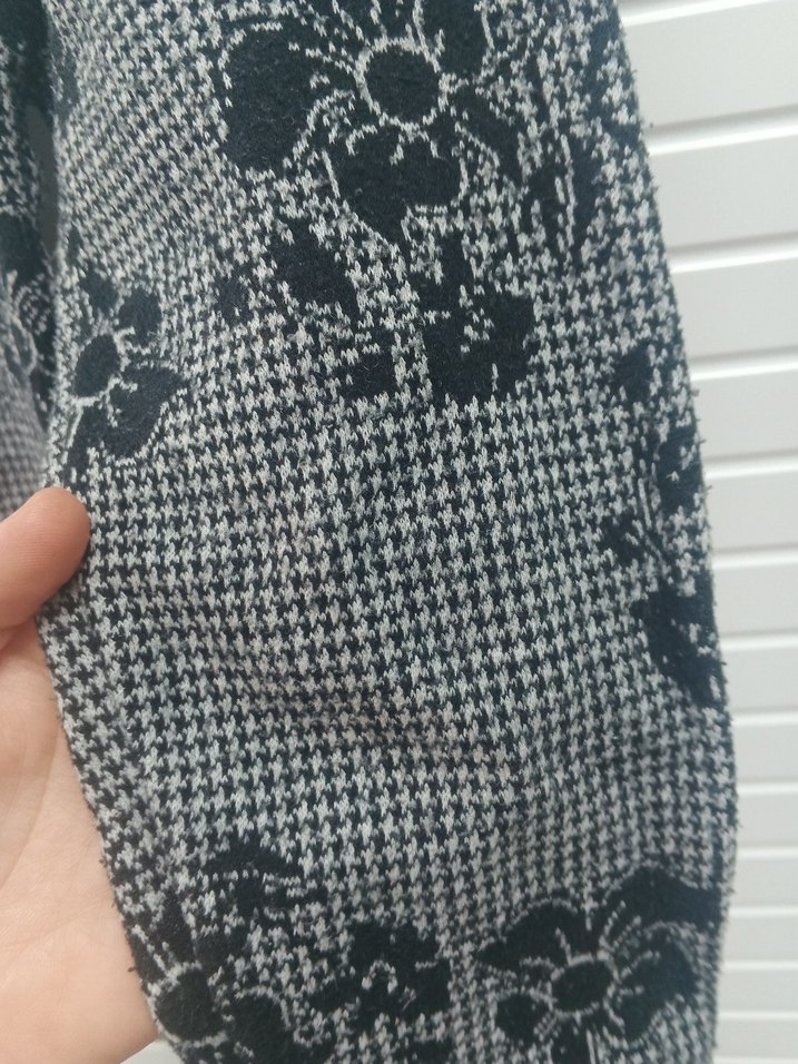 Kız Çocuk Gri Desenli Rahat Eşofman - Görsel 3