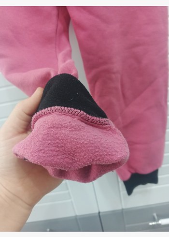 Pembe Rahat Kesim Kız Eşofman Altı - Görsel 3