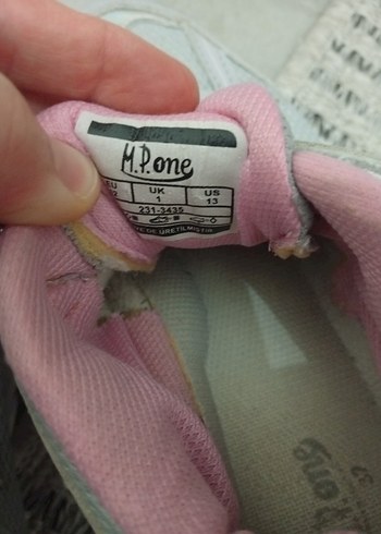 Kız Çocuk Gri Sneaker -  Cırt Cırtlı - Görsel 7