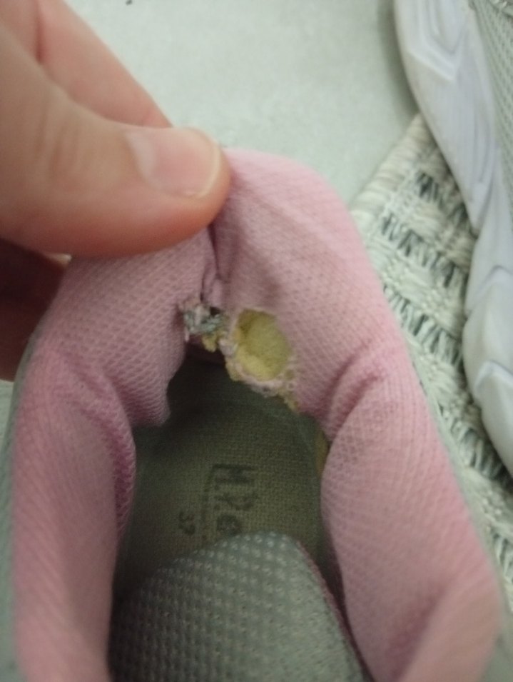 Kız Çocuk Gri Sneaker -  Cırt Cırtlı - Görsel 3