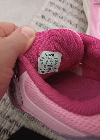 Kız Çocuk Pembe Velcro Spor Ayakkabı - Görsel 8