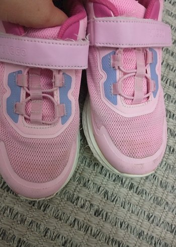 Kız Çocuk Pembe Velcro Spor Ayakkabı - Görsel 2