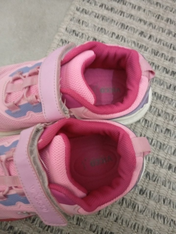 Kız Çocuk Pembe Velcro Spor Ayakkabı - Görsel 4