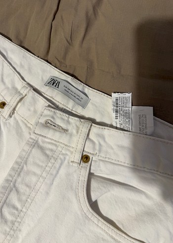 Zara Erkek 32 beden Beyaz Jean - Görsel 3