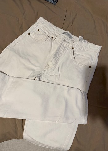 Zara Erkek 32 beden Beyaz Jean - Görsel 2