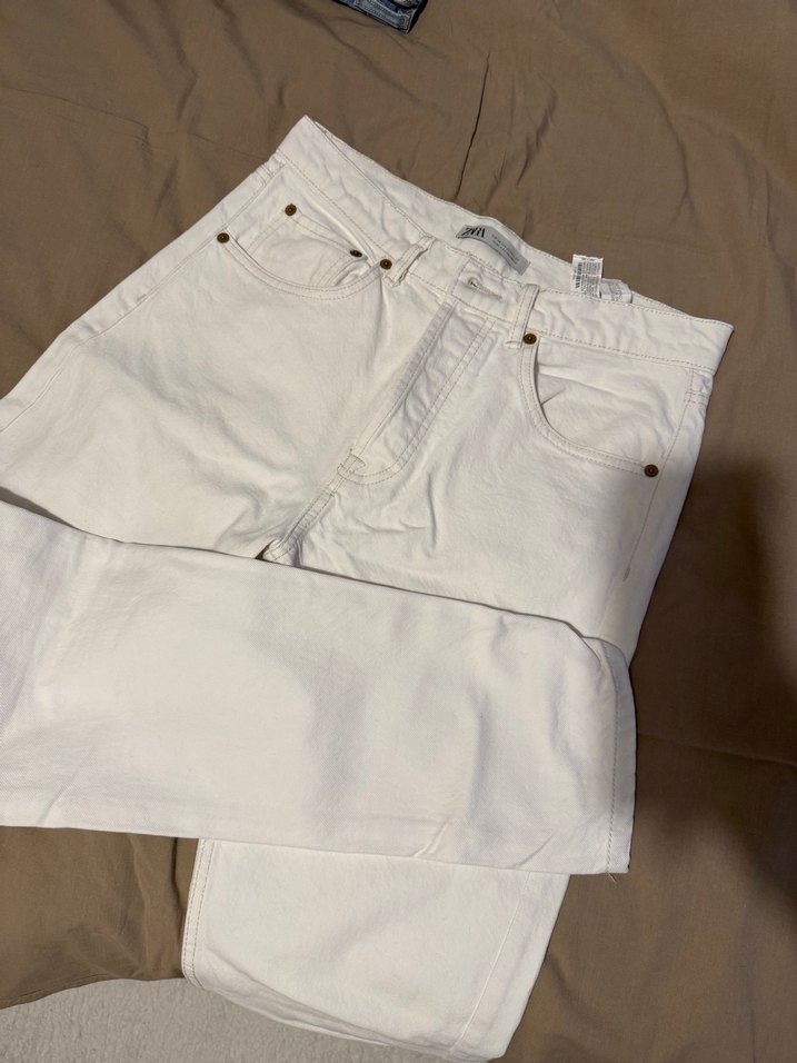 Zara Erkek 32 beden Beyaz Jean - Görsel 2