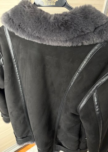 ZARA GRİ İÇİ KÜRKLÜ SÜET KABAN S BEDEN - Görsel 4