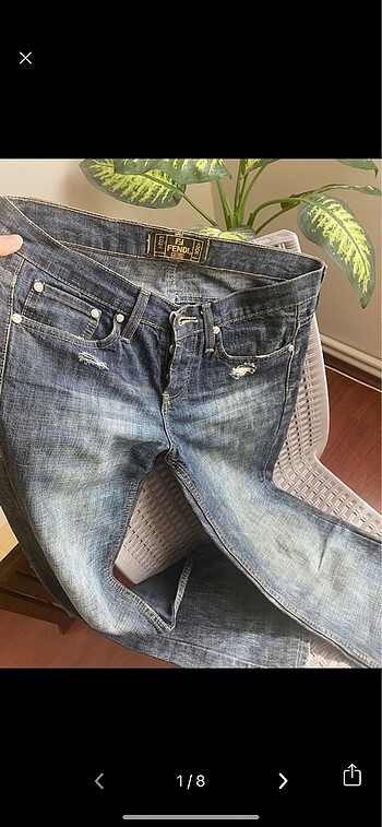 28 Beden Kot Pantolon-Jeans-y2k-Fendi
