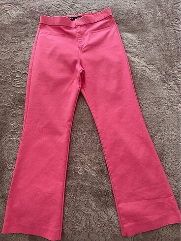 Zara Zara Crop Flare Pantolon