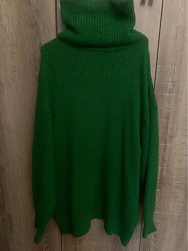 Yeşil kazak elbise (standart)