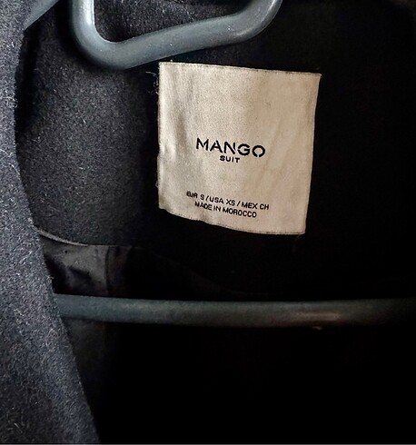s Beden siyah Renk Mango orjinal siyah palto S beden