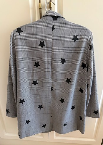Gri Desenli Kadın  Blazer Ceket 40 beden Twisst marka - Görsel 4
