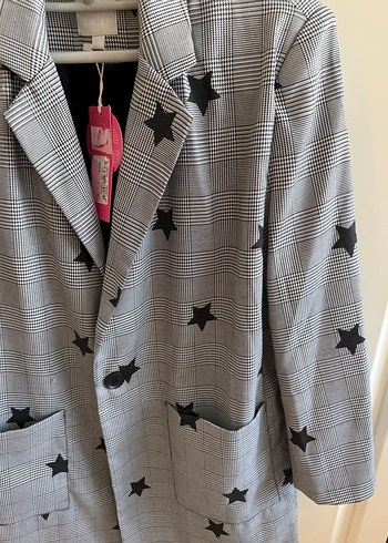 Gri Desenli Kadın  Blazer Ceket 40 beden Twisst marka - Görsel 2