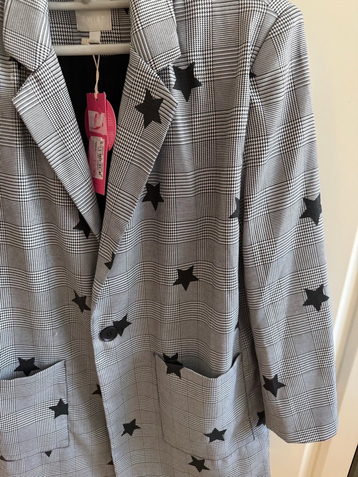 Gri Desenli Kadın  Blazer Ceket 40 beden Twisst marka - Görsel 2