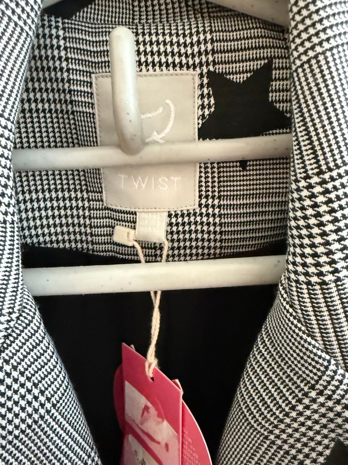 Gri Desenli Kadın  Blazer Ceket 40 beden Twisst marka - Görsel 3