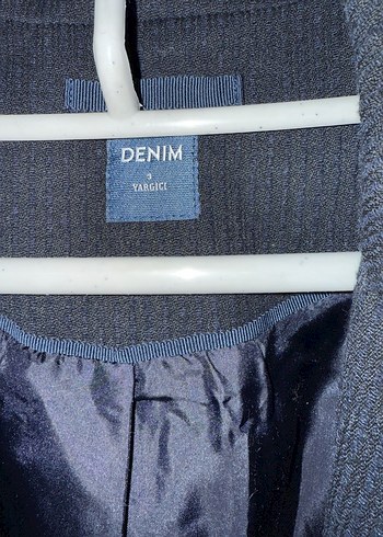 Düğmeli Lacivert içi astarlı Kemerli Uzun Kaban Yargıcı marka - Görsel 5