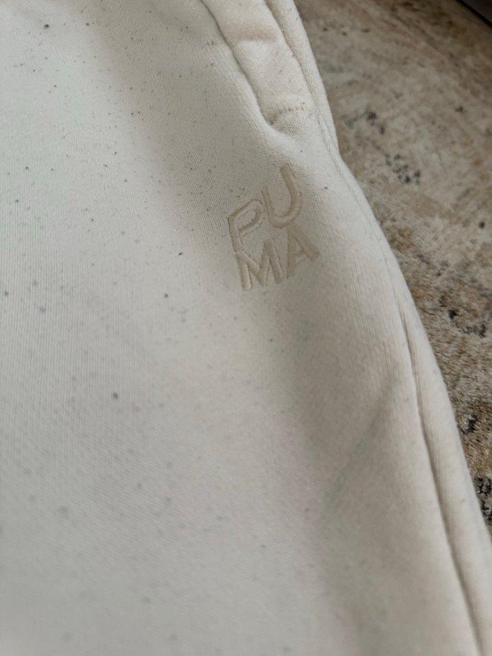 Beyaz Kadın Rahat Kesim Eşofman Altı Puma marka - Görsel 3