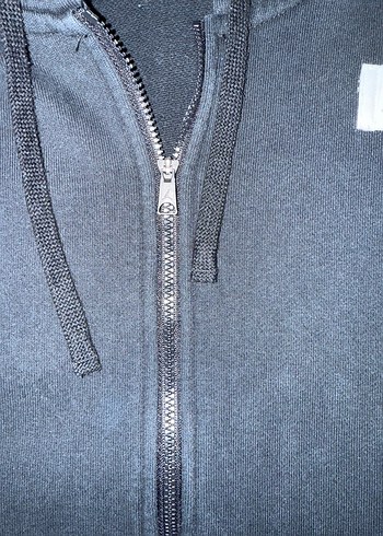 Siyah Kapüşonlu Fermuarlı  Sweatshirt Nike L beden - Görsel 6