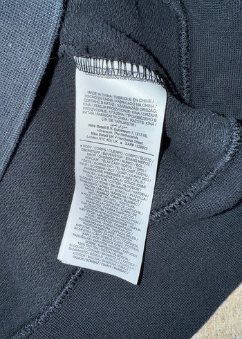 Siyah Kapüşonlu Fermuarlı  Sweatshirt Nike L beden - Görsel 8